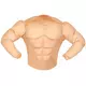 Nep gespierd t-shirt voor volwassenen, Maat: Large, image 4