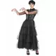 Déguisement robe de bal gothique noire femme, Taille: XX-Small, image 4